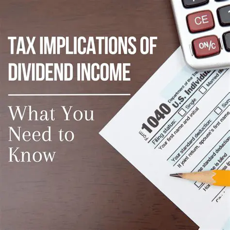 Tax and Dividend Implications