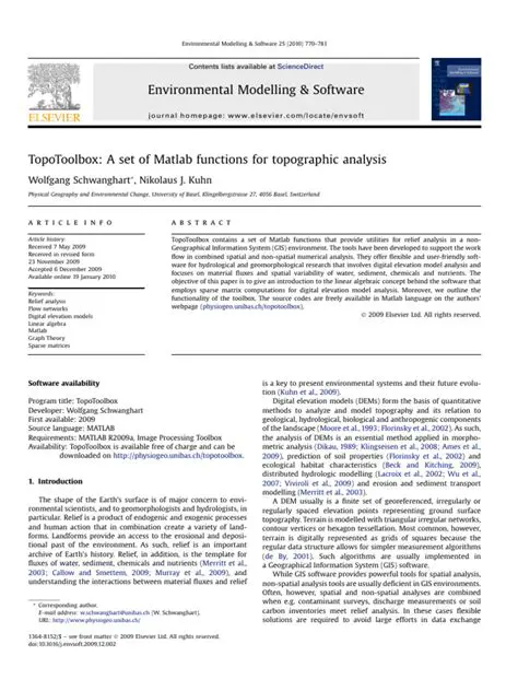 Testing Regular TopoToolbox Functions
