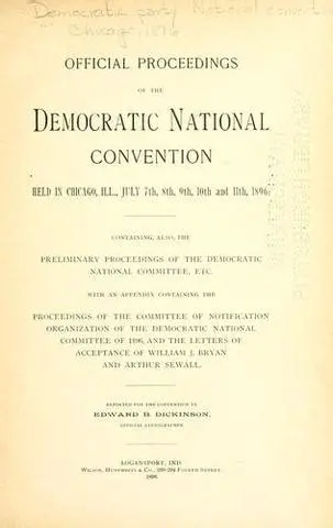 The 1896 Democratic National Convention