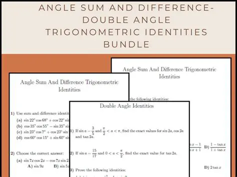 The Angle Sum and Difference Identities