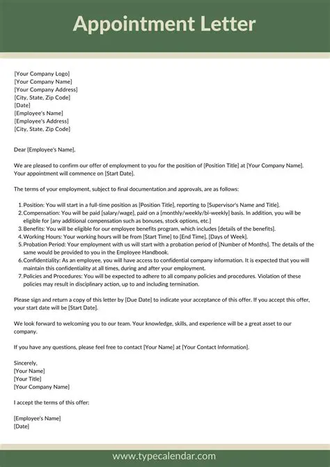 The Appointment of a Permanent Official