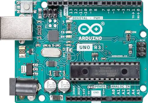 The Arduino Uno microcontroller