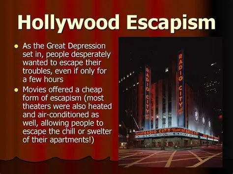 The art of escapism in popular culture