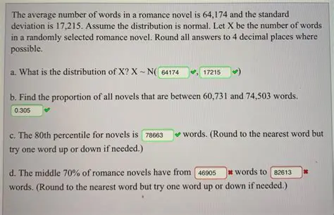 The Average Number of Words in a Romance Novel