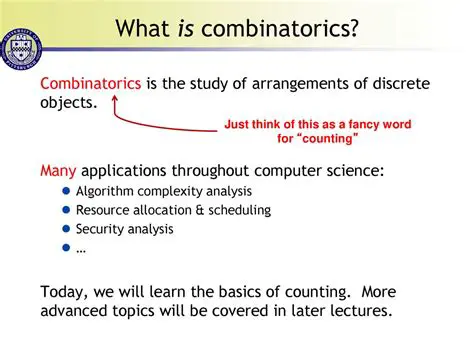 The Basics of Combinatorics