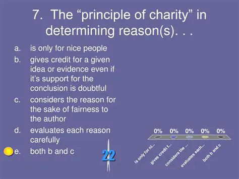 The Benefits of the Principle of Charity