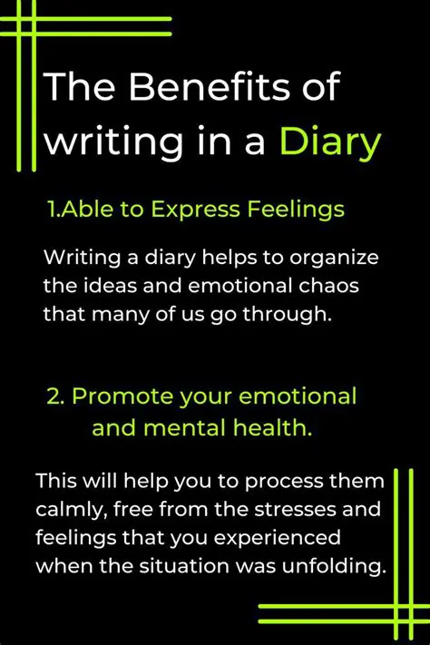 The Benefits of Writing Diary Entries