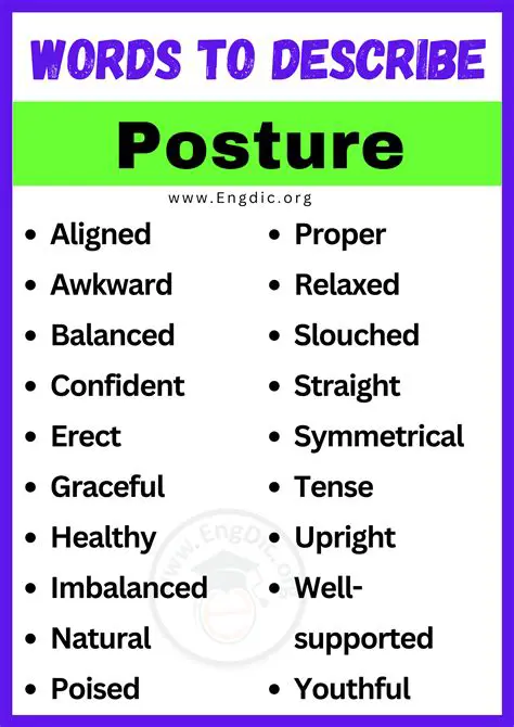 The Best Phrase to Describe Posture