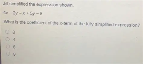 The Coefficient of the x Term