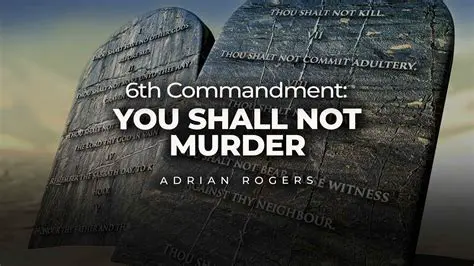 The Commandment to Not Kill
