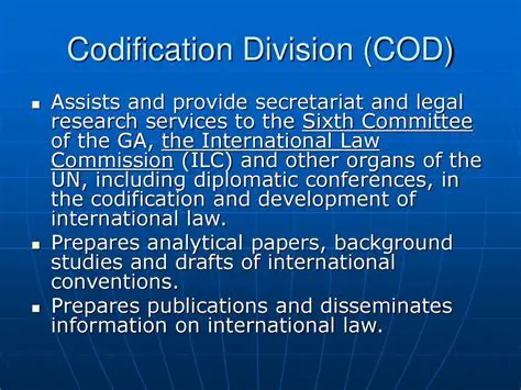 The Commission and the Codification Process