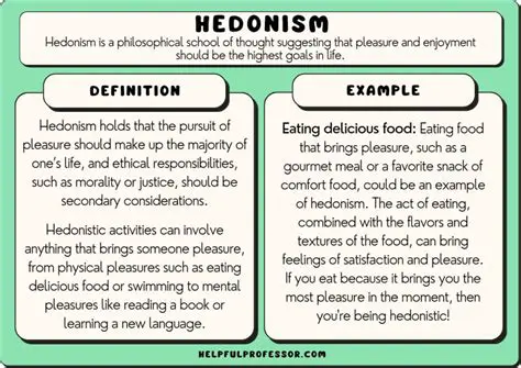 The Concept of Hedonistic Behavior