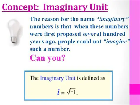 The Concept of Imaginary Unit