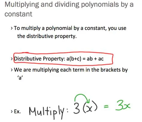 The Concept of Multiplying by a Constant