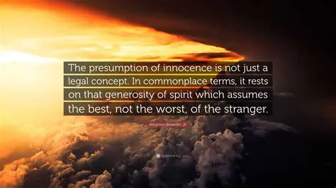 The Concept of the Presumption of Innocence