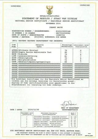 The Consequences of Poor Grade 12 Results