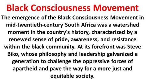 The Continued Significance of the Black Consciousness Movement