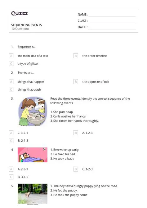 The Correct Sequence of Actions