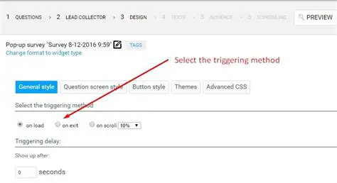 The Current Survey Trigger Method