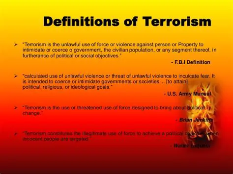 The Definition of Terrorism