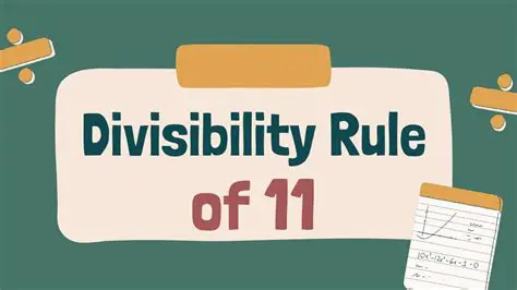 The Divisibility Rule of 11