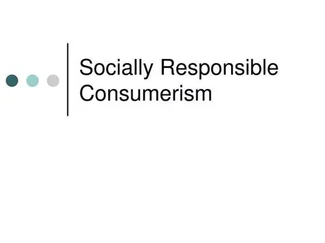 The Drivers of Socially Responsible Consumerism