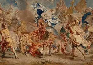 The Duel Between Paris and Menelaus