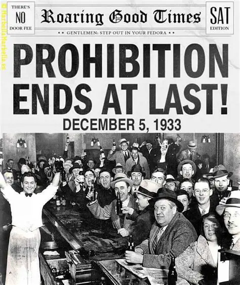 The End of Prohibition and the Return of Liquor Consumption
