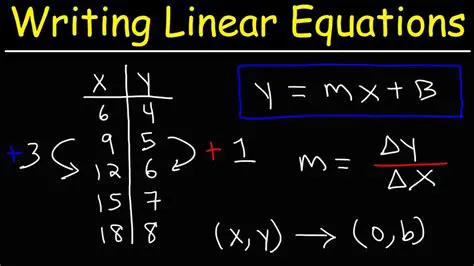The Equation of a Linear Function
