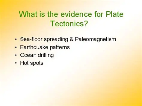 The Evidence for Plate Tectonics