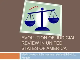 The Evolution of Judicial Review