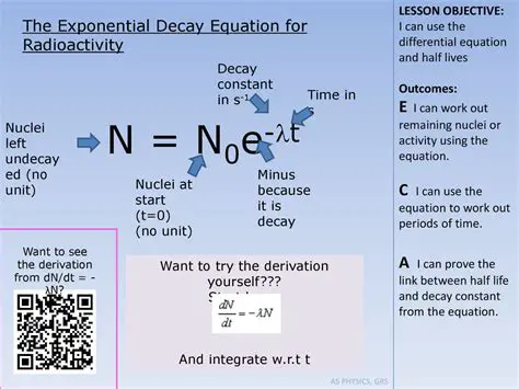 The Exponential Decay Equation