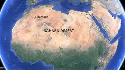 The Extent of the Sahara Desert in Africa