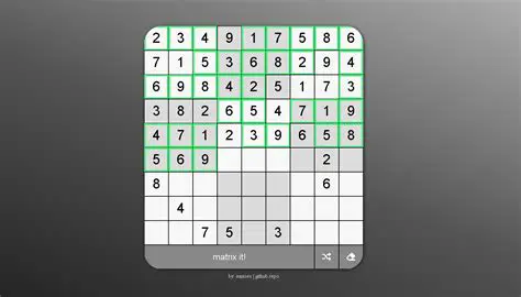 The Features of Matrix Sudoku