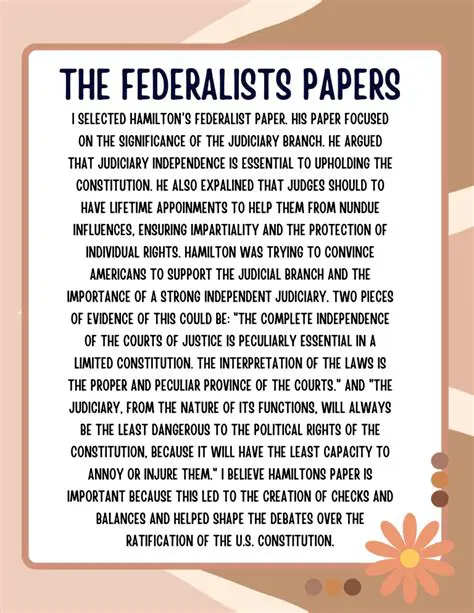 The Federalist Papers and the Concept of Excessive Democracy