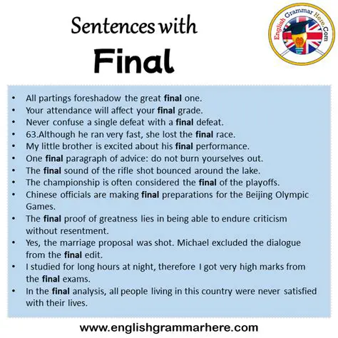 The Final Sentence of the Poem