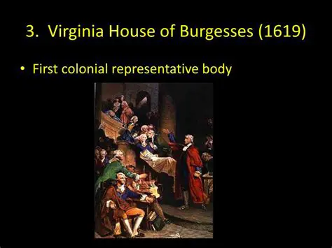 The First Colonial Representative Body