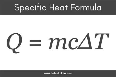 The Formula for Specific Heat
