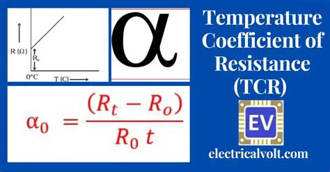 The Formula for Temperature Coefficient of Resistance
