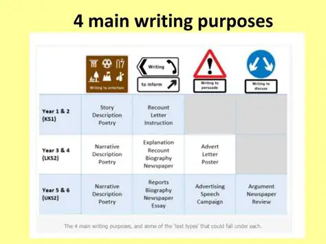 The Four Main Purposes of Writing