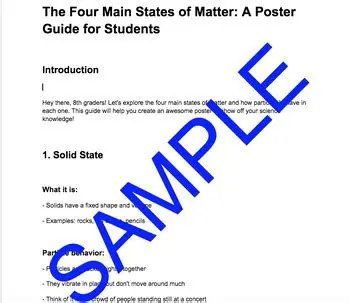 The Four Main States of Matter
