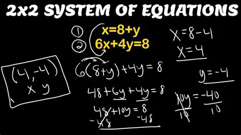 The General 2x2 System of Equations