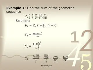 The Geometric Series from the Finite Geometric Sequence