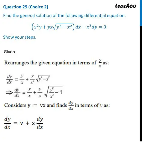 The Given Differential Equation