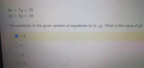 The Given System of Equations