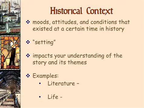 The Historical Context of the Poems