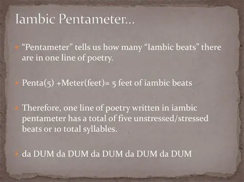 The History of Iambic Pentameter