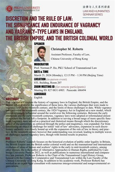 The History of Vagrancy Laws