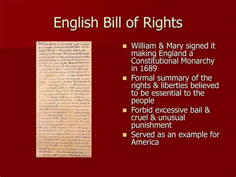 The Impact of the English Bill of Rights