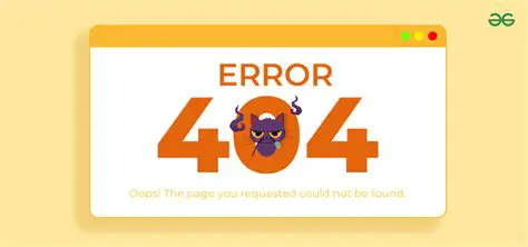 The Importance of a 404 Error Page
